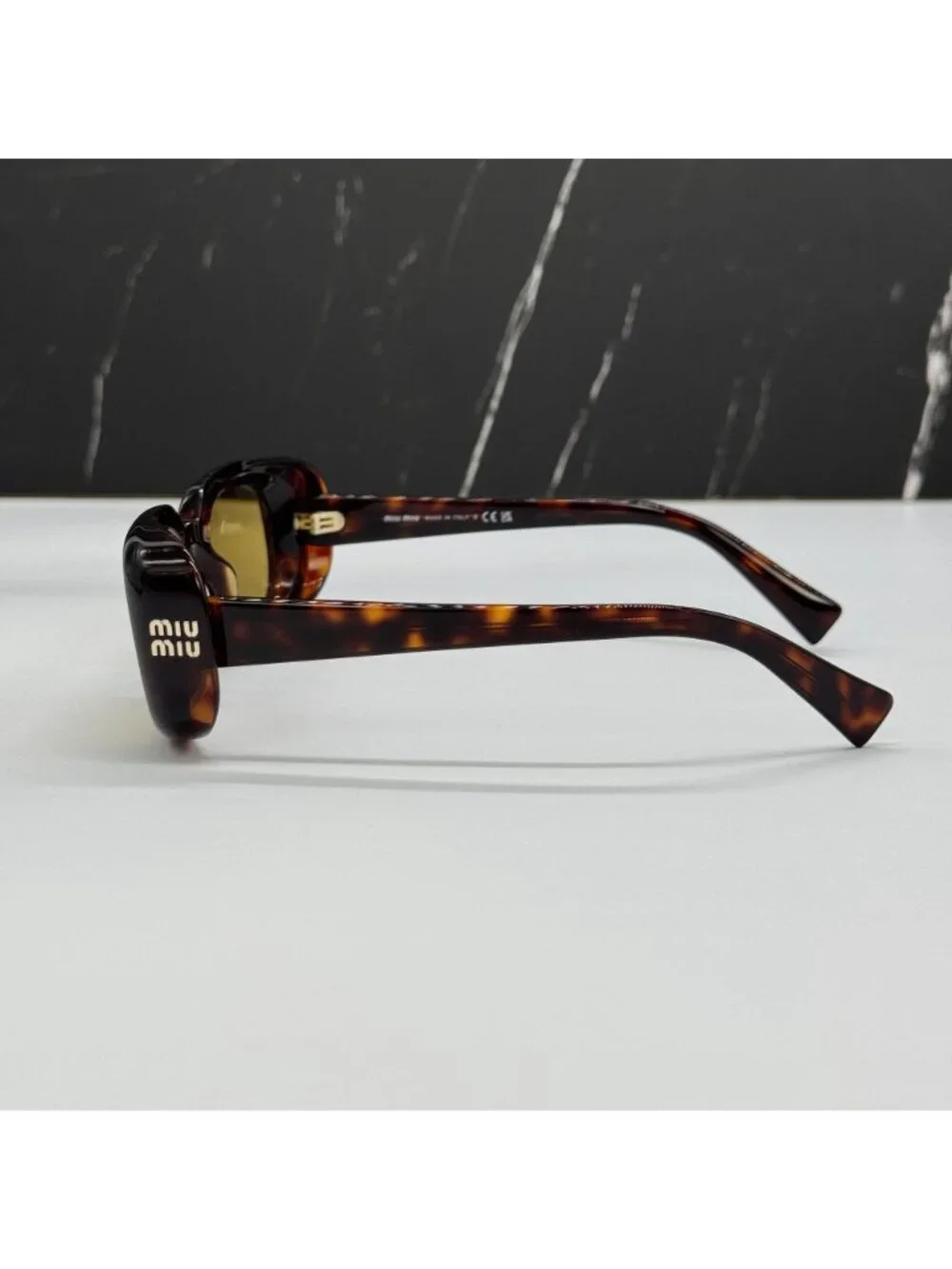 New Miu Miu SMU B13S 27L10Y Square Women Sunglasses MUB13S